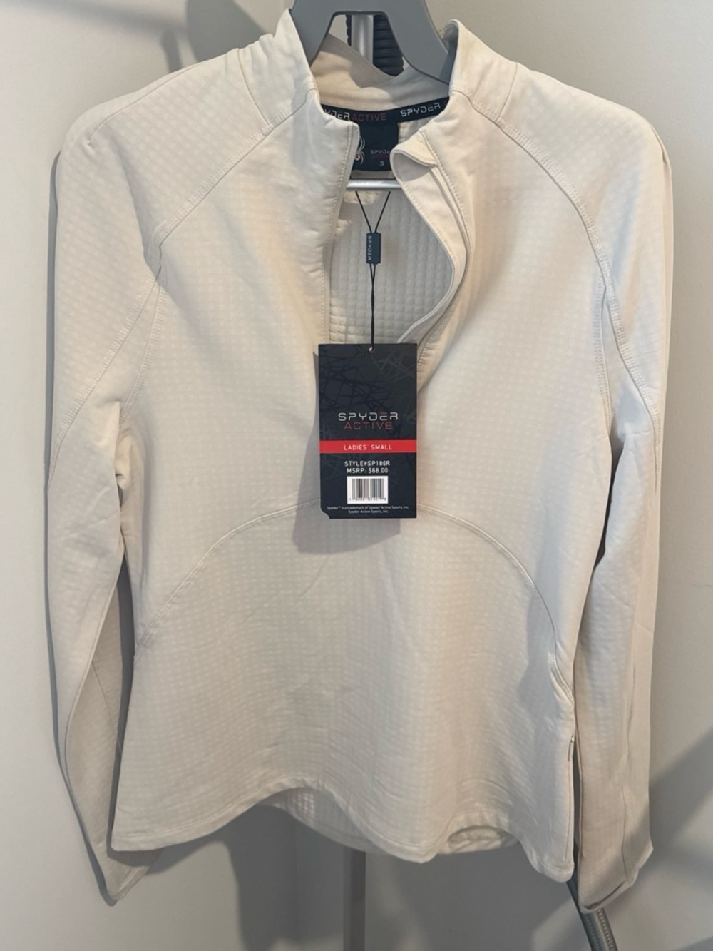 Spyder Active Women's Cream Quarter-Zip Pullover